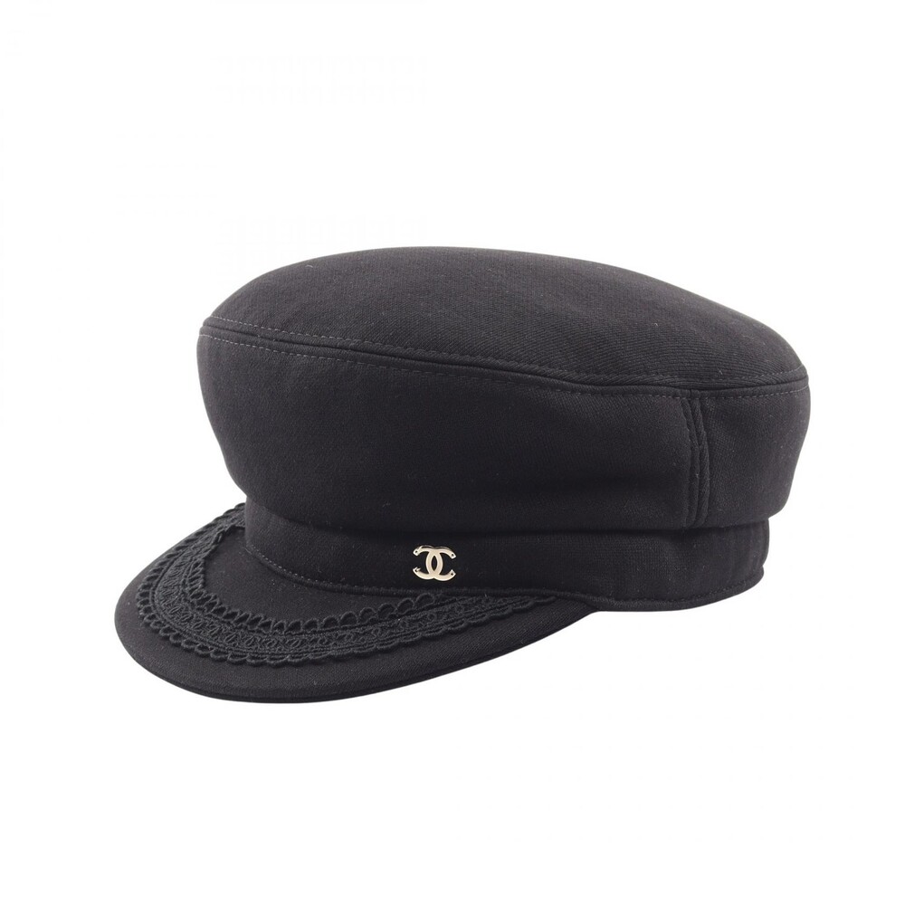 Chanel Coco Beach Newsboy Cap Hat 55Cm #291515C10B